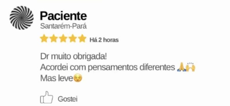 Depoimento de paciente