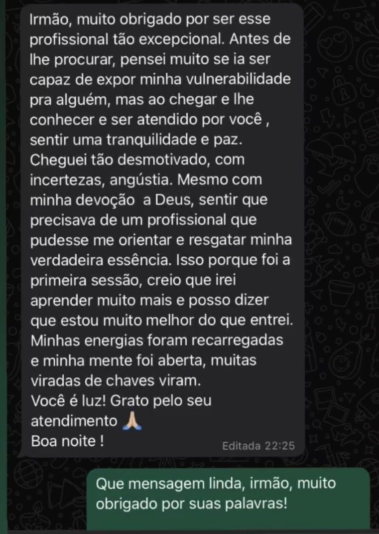 Depoimento de paciente